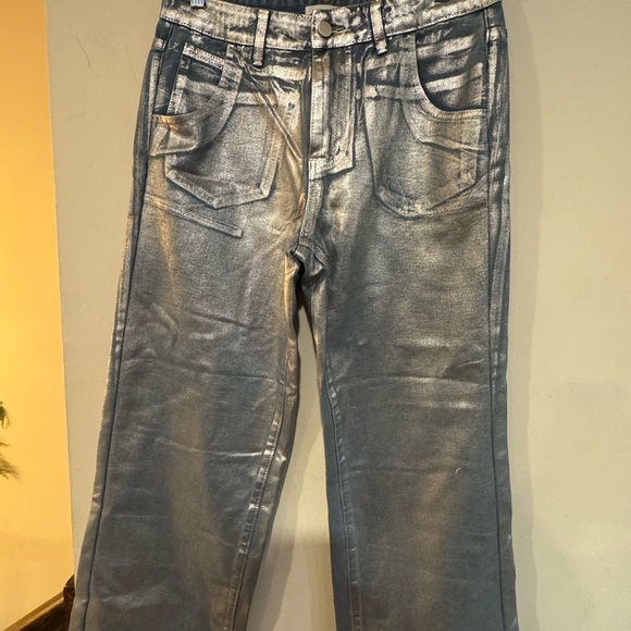 Superdown Aisha Jean Metallic Silver - Picture 5 of 8